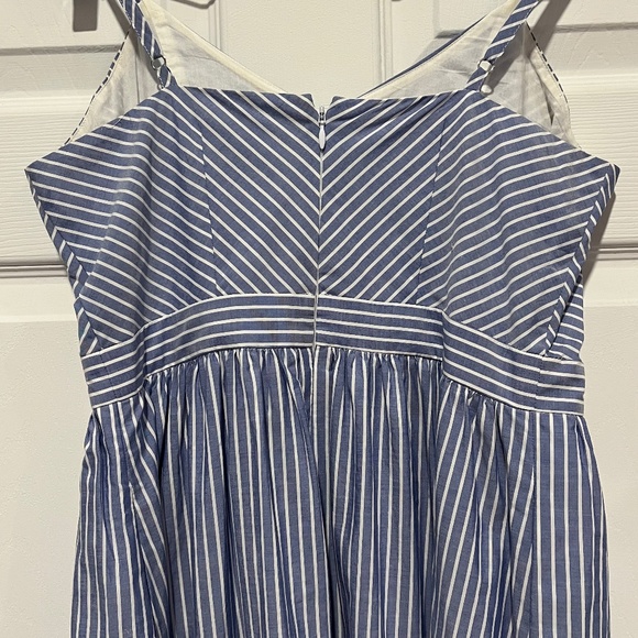 Loft  Outlet Blue Striped Dress - Picture 4 of 5